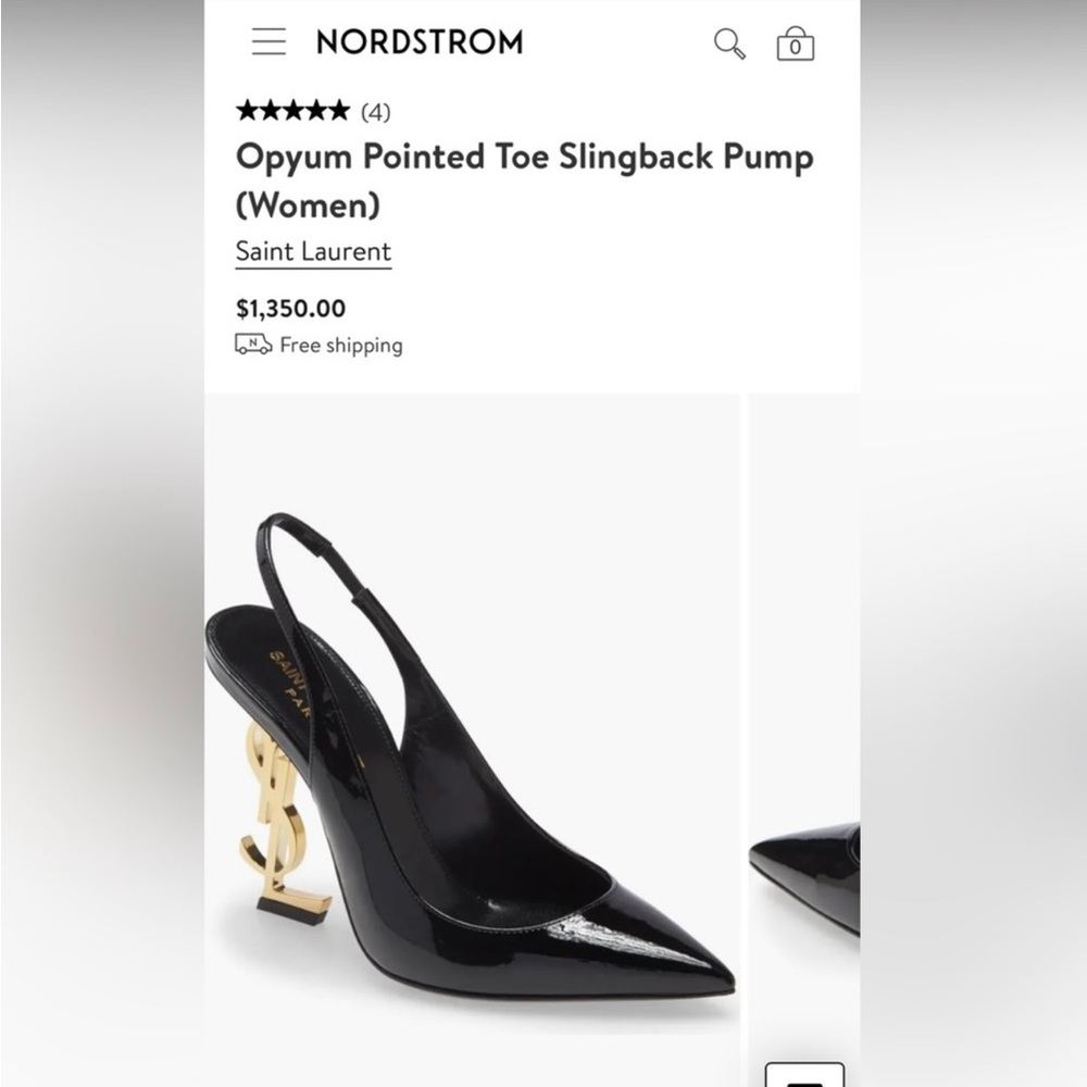 YSL sling back heels
